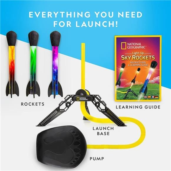 Air Rocket Toy – Ultimate LED Rocket Launcher for Kids, Stomp and Launch - Picture 5 of 6